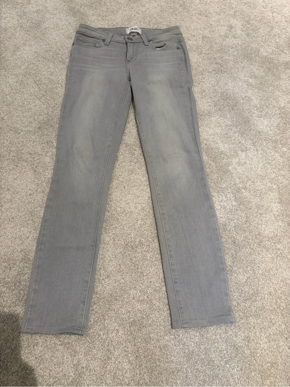 PAIGE Gray Skinny Jeans